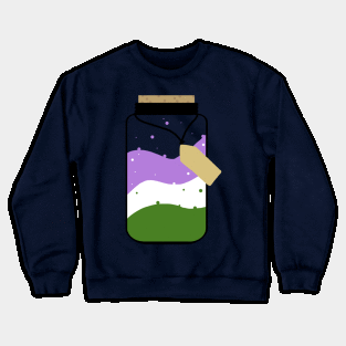 genderqueer pride jar Crewneck Sweatshirt